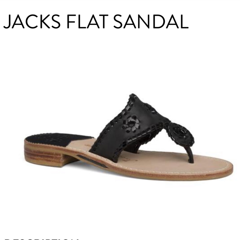 Black Jack Rogers Flat Sandal